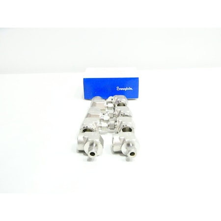 Swagelok BOX OF 8 FEMALE 3/8IN 1/2IN STAINLESS TUBE NPT PIPE ELBOW, 8PK SS-600-8-12